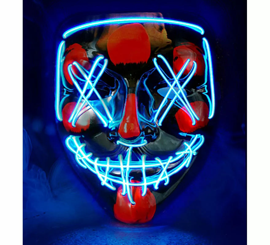 Translation missing: fr.Máscara de Asesino Aterrador con LED azul