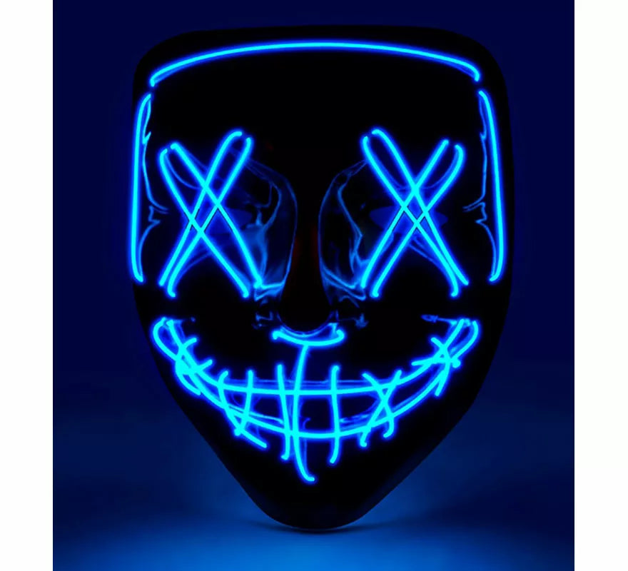 Translation missing: fr.Máscara de Asesino Aterrador con LED azul