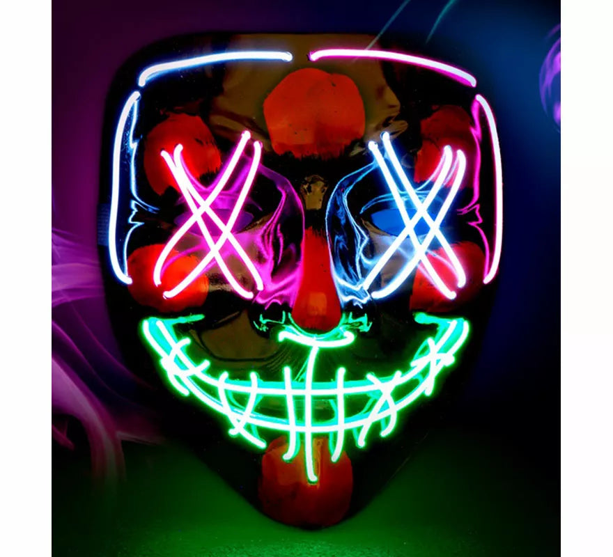 Translation missing: fr.Máscara de Asesino Aterrador con LED multicolor