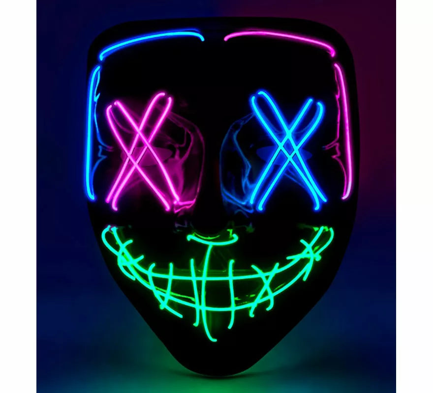 Translation missing: fr.Máscara de Asesino Aterrador con LED multicolor