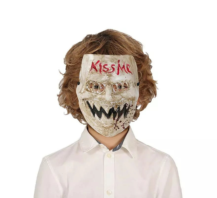 Translation missing: fr."Máscara de Asesino ""Kiss Me"" de pvc infantil"