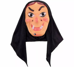 Masque de sorcière avec mouchoir en plastique