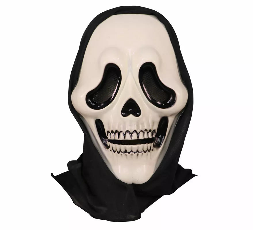 Máscara de Calavera Asesino con Capucha