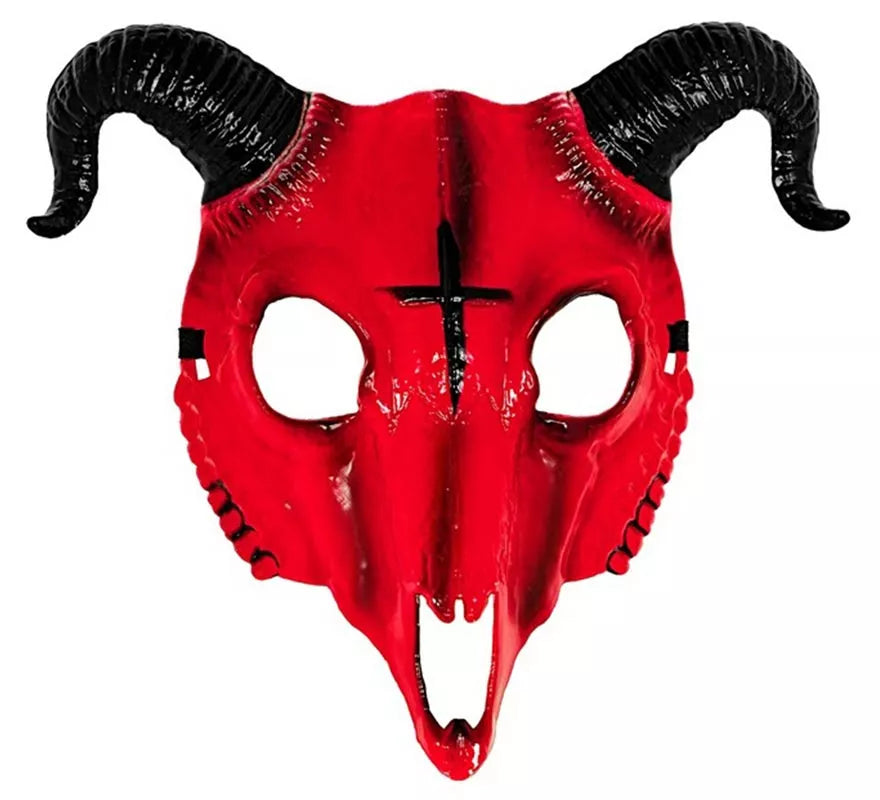 Translation missing: fr.Máscara de Calavera Carnero roja