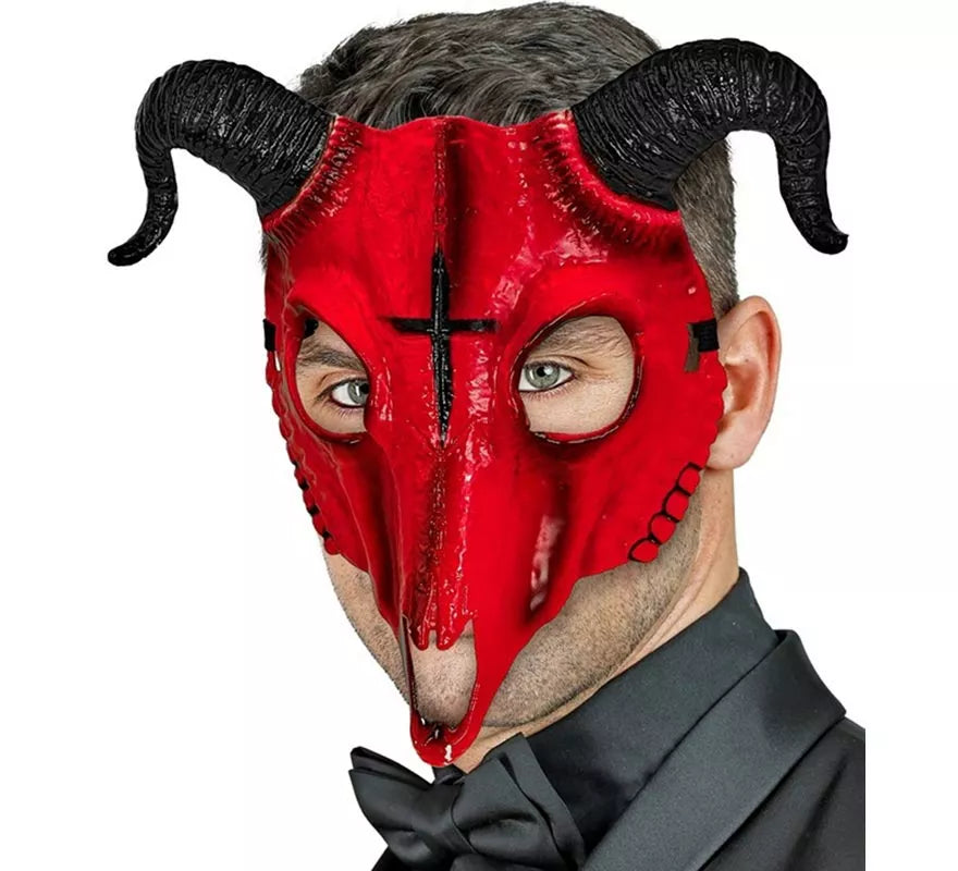 Translation missing: fr.Máscara de Calavera Carnero roja