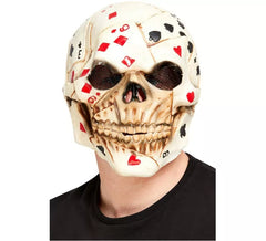 masque crâne avec latex poker face