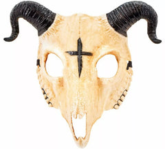Masque de crâne de bélier satanique
