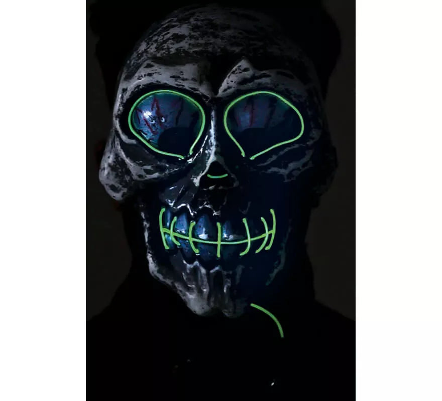 Translation missing: fr.Máscara de Calavera loca con luz Verde