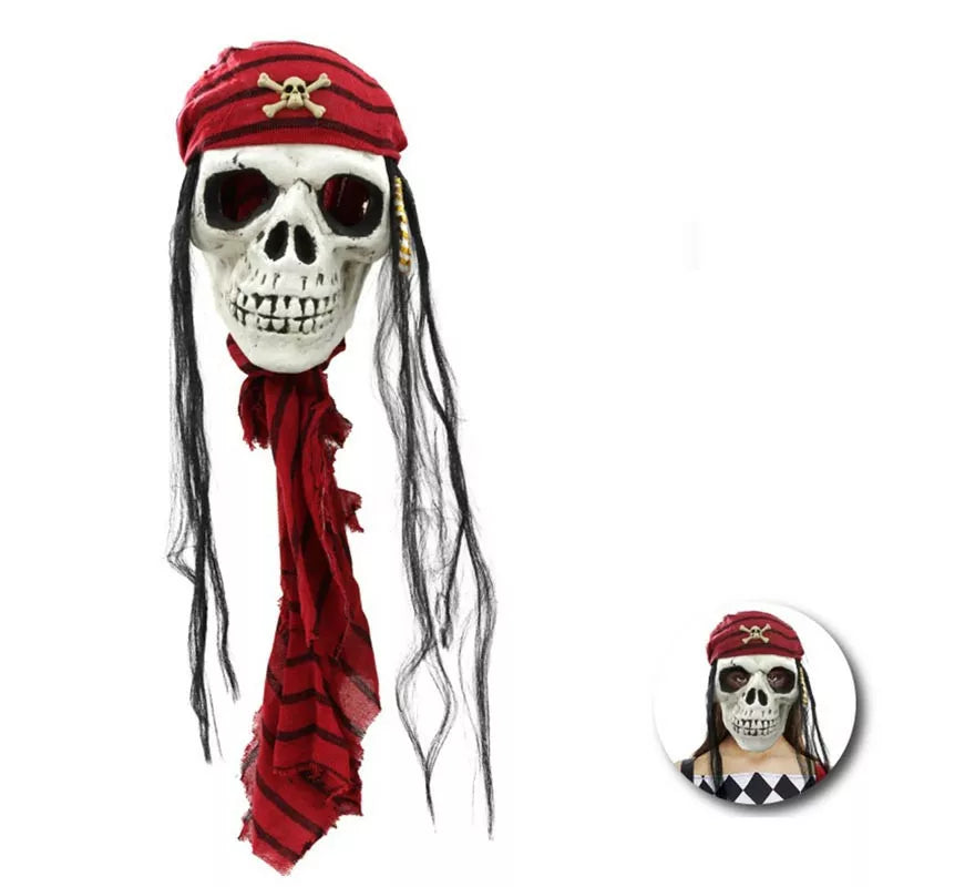 Translation missing: fr.Máscara de Calavera Pirata grande de 25x87 cm