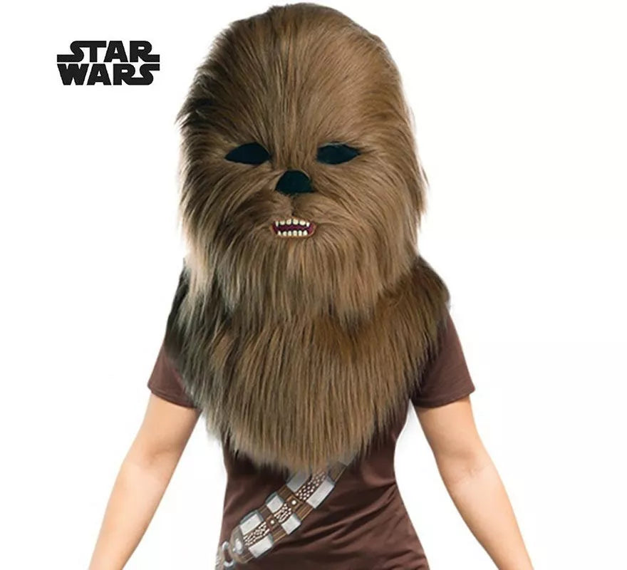 Translation missing: fr.Máscara de Chewbacca de Star Wars de felpa adulto