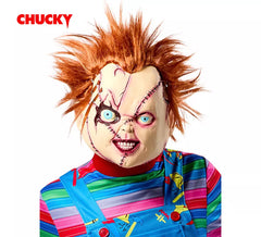 Masque Chucky avec cheveux