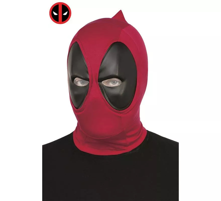 Translation missing: fr.Máscara de Deadpool rojo y negro deluxe adulto