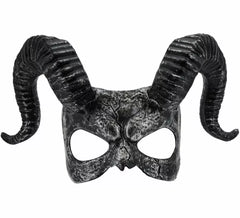 Masque de démon à cornes noires