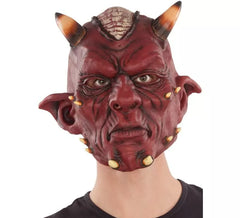 Masque de démon avec des cornes pour adultes