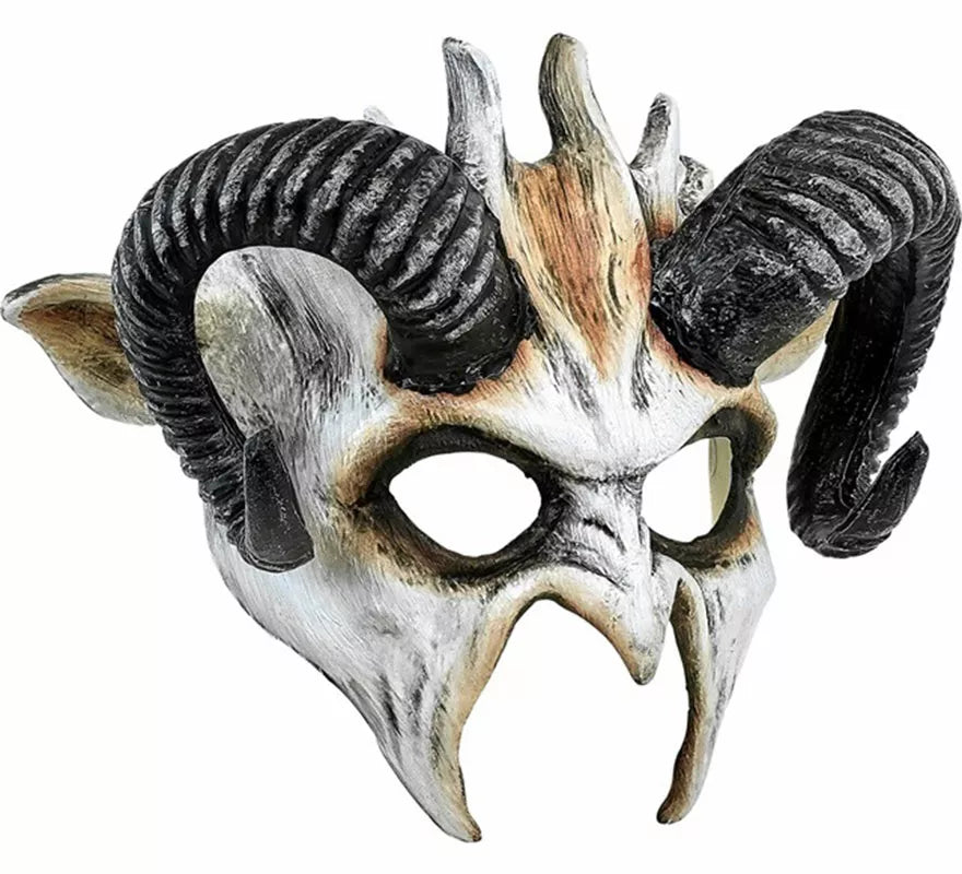 Máscara de Diablo blanco Comedia del Arte