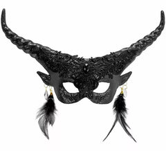 Masque de diable noir de théâtre