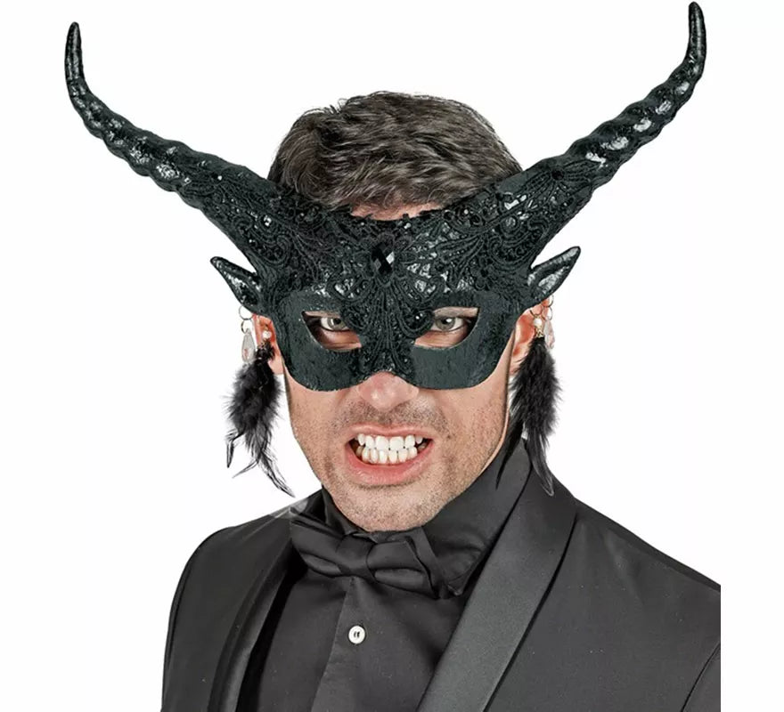 Translation missing: fr.Máscara de Diablo Teatral negra