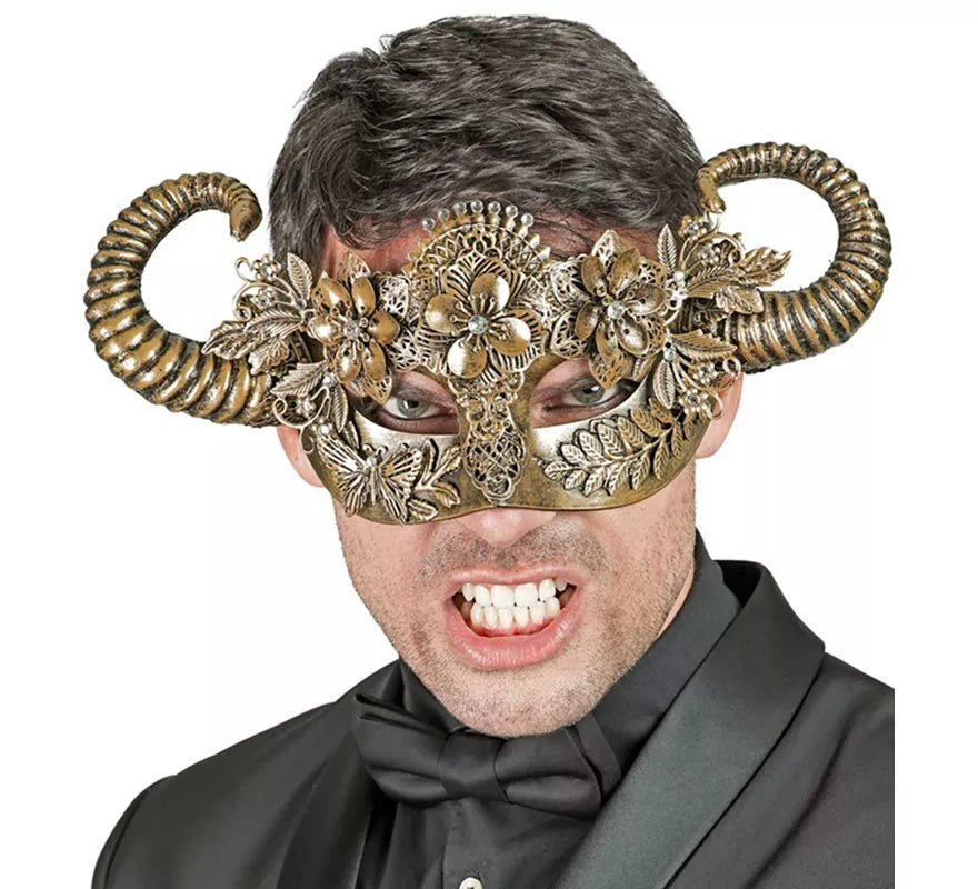 Translation missing: fr.Máscara de Diablo Teatral oro