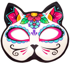 Masque de chat Catrina pour le Jour des Morts (sans menton)