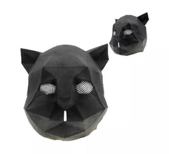 Masque de chat en latex origami
