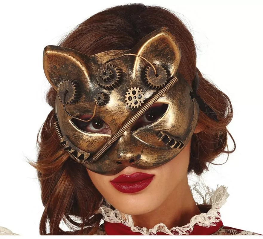 Translation missing: fr.Máscara de Gato Steampunk