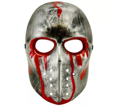 Masque de hockey ensanglanté