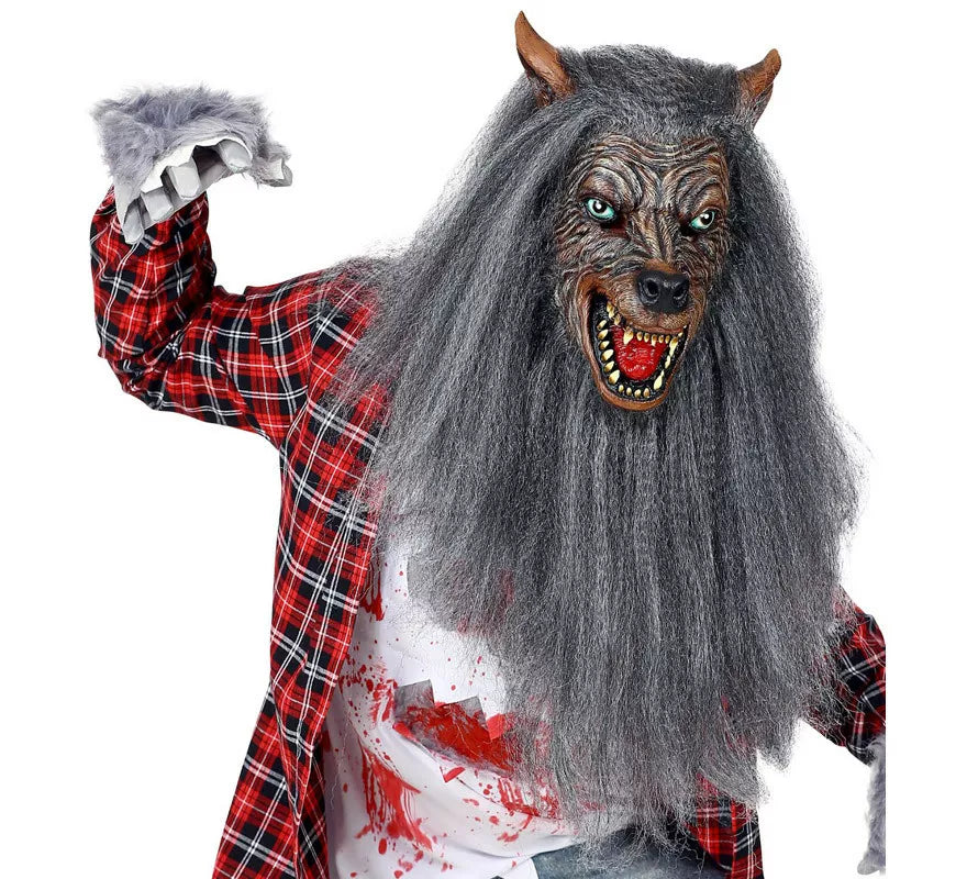 Translation missing: fr.Máscara de Hombre Lobo con Pelo