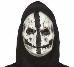 Masque d'homme mort avec capuche en PVC