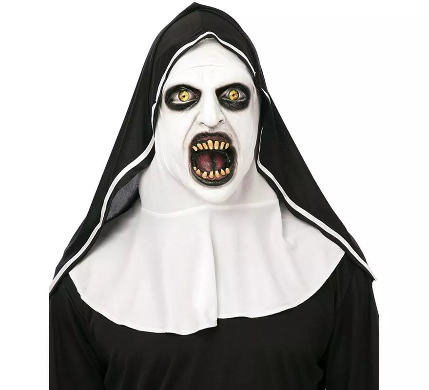 Translation missing: fr.Máscara de Monja Demoníaca blanca adulto