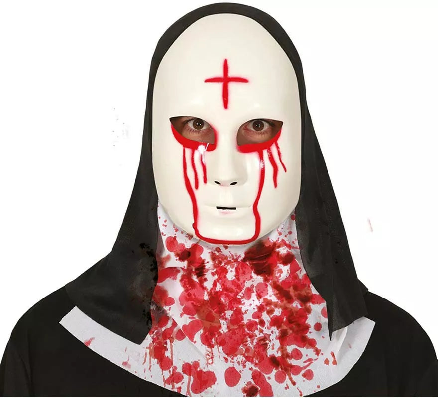 Translation missing: fr.Máscara de Monja Satánica con Cruz