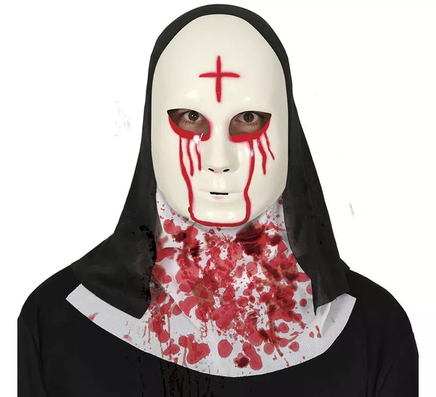 Translation missing: fr.Máscara de Monja Satánica con Cruz