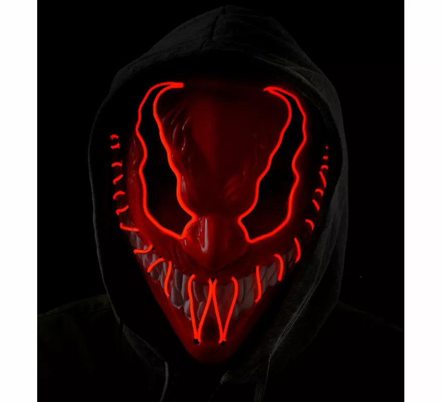 Máscara de Monstruo con LED roja
