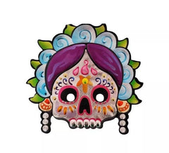 Masque métallique pour femmes du Jour des Morts