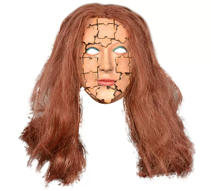 Translation missing: fr.Máscara de Mujer Piezas de Puzzle con Pelo