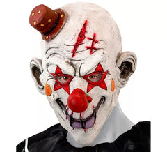 Masque de clown tueur avec mini chapeau