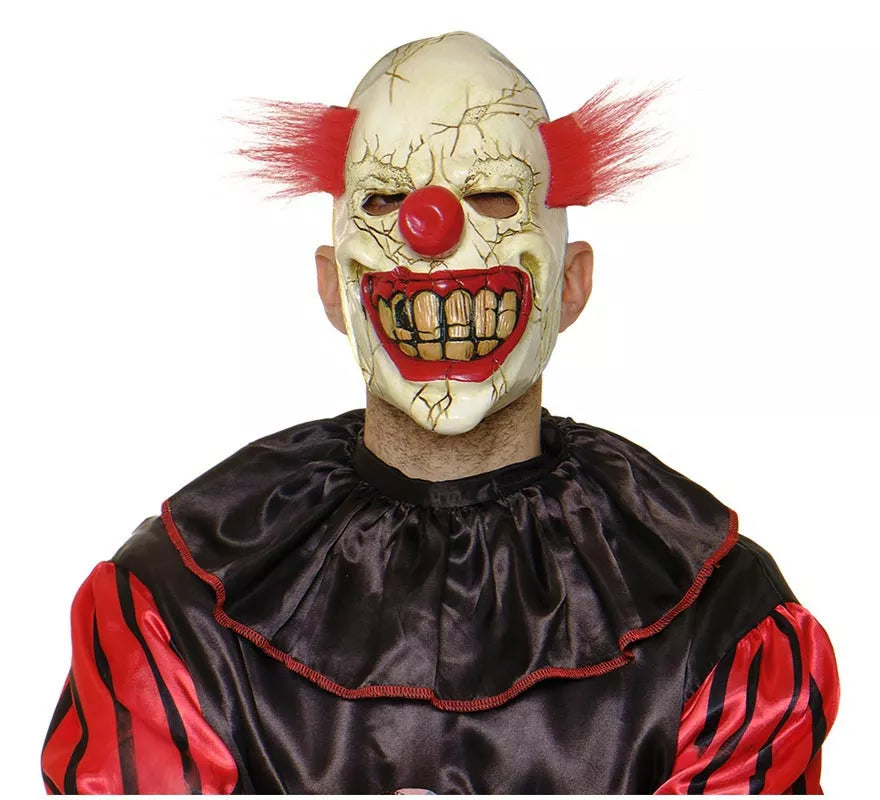 Translation missing: fr.Máscara de Payaso Loco con pelo rojo