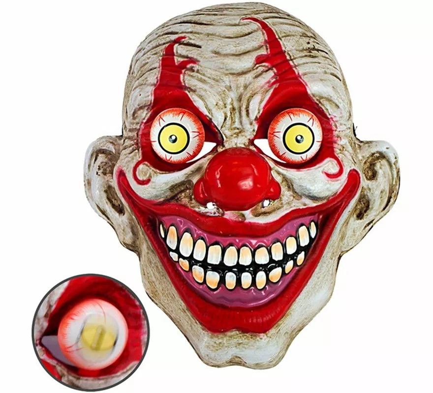 Translation missing: fr.Máscara de Payaso Psicópata con Ojos Saltones
