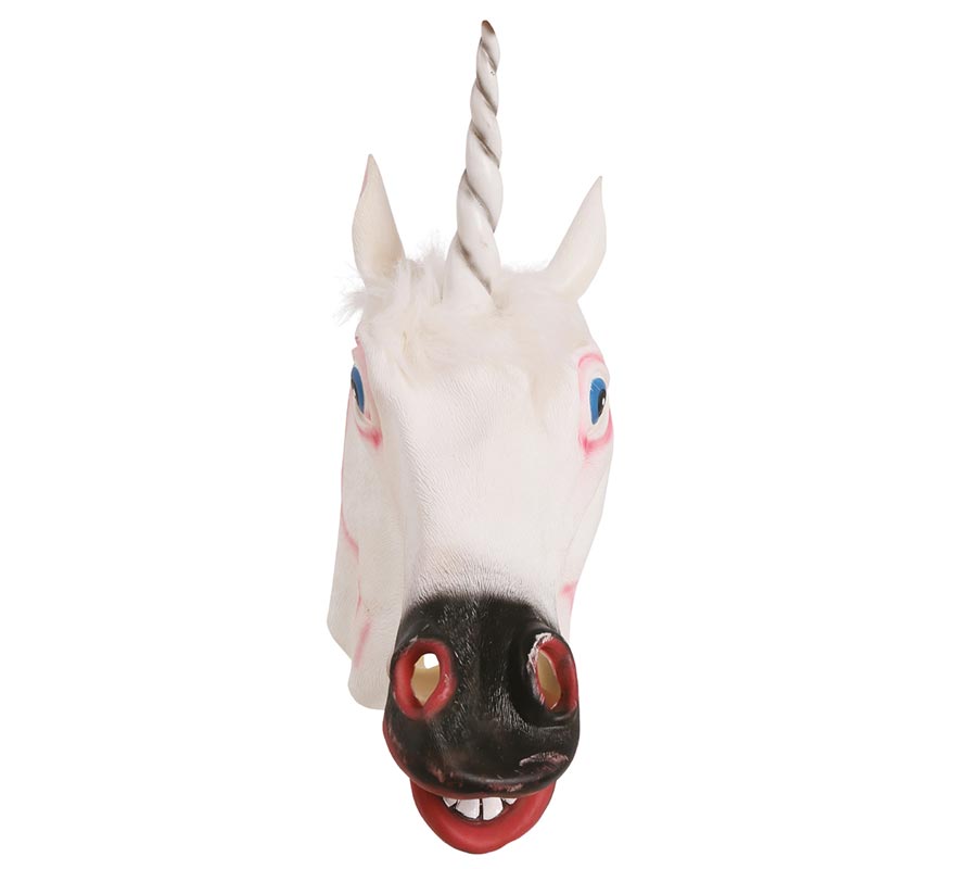 Máscara de Unicornio Blanco