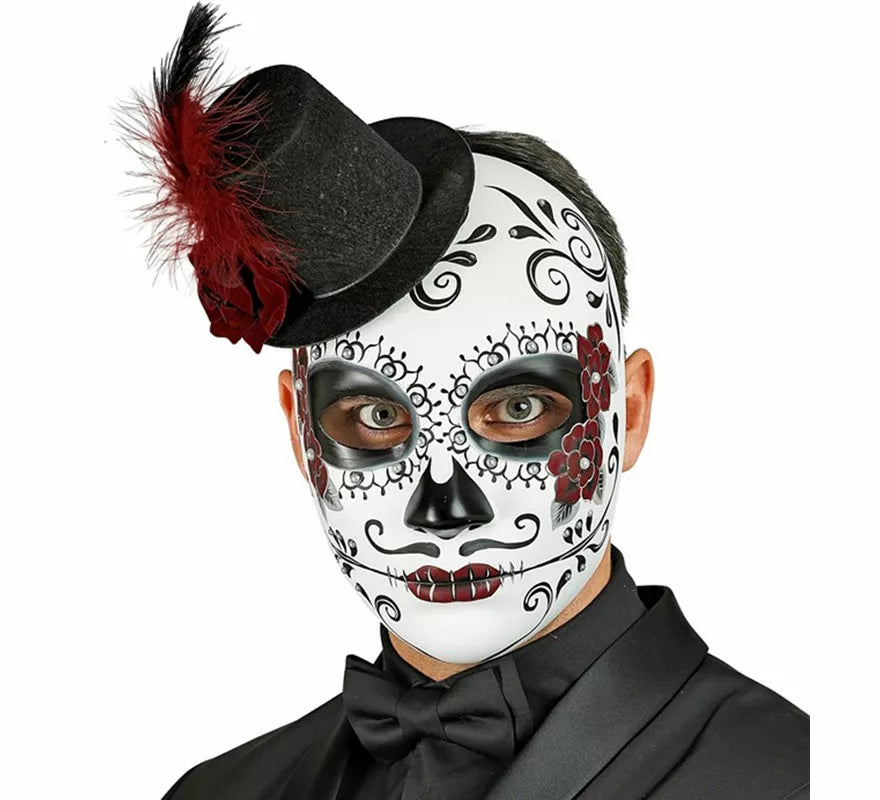 Translation missing: fr.Máscara Día de Los Muertos con Sombrero