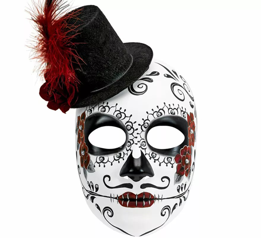 Translation missing: fr.Máscara Día de Los Muertos con Sombrero