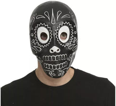 Masque de Squelette Noir Dia de Los Muertos
