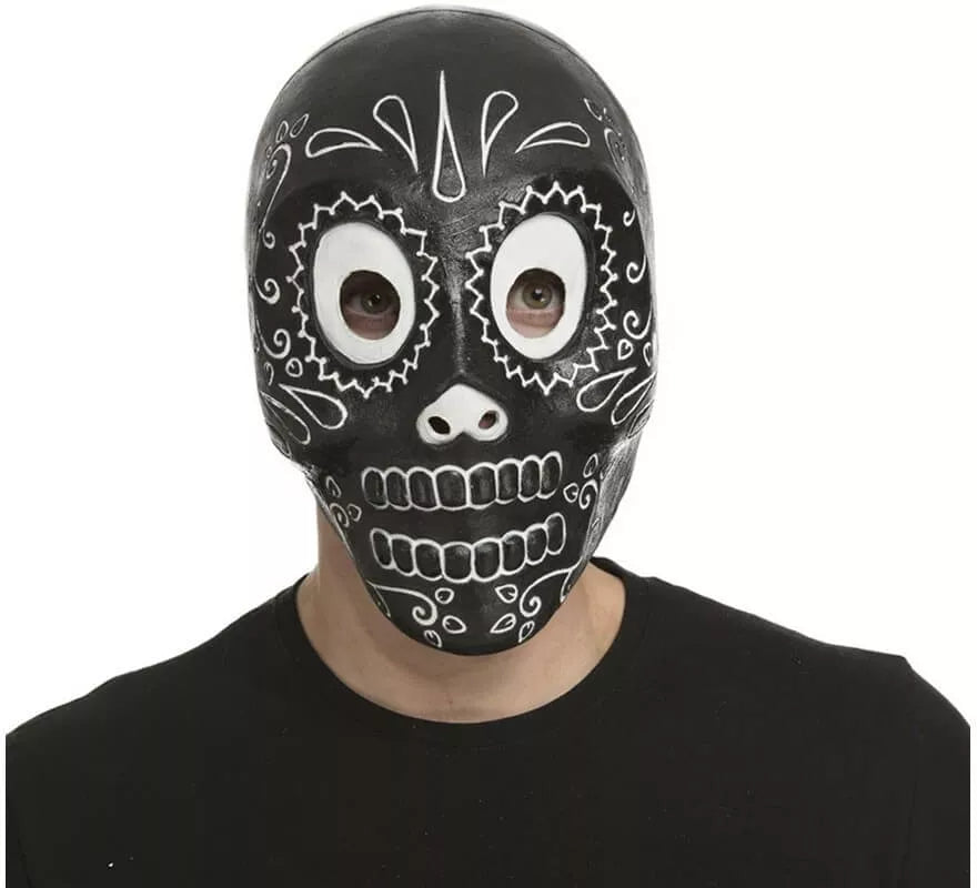 Translation missing: fr.Máscara Día de Los Muertos Negra