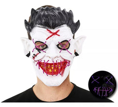 Masque du diable avec tube lumineux