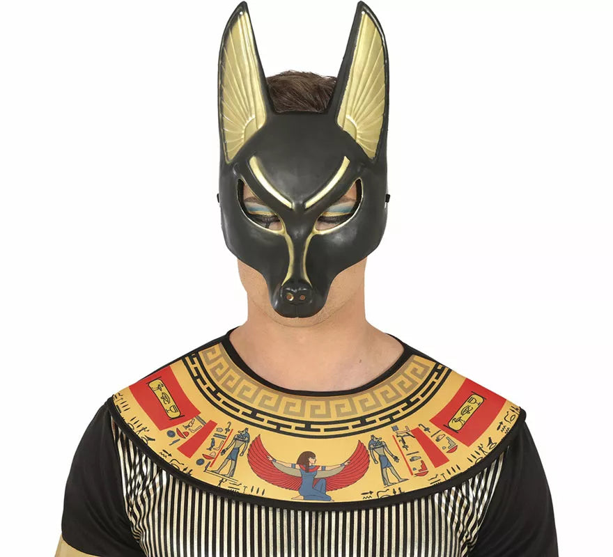 Translation missing: fr.Máscara Egipcia de Anubis de PVC adulto