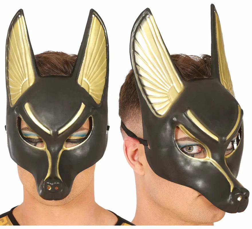 Translation missing: fr.Máscara Egipcia de Anubis de PVC adulto