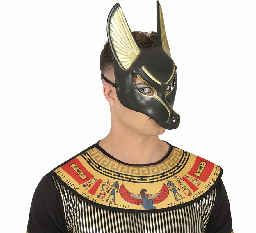 Translation missing: fr.Máscara Egipcia de Anubis de PVC adulto