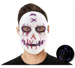 Masque Joker avec tube lumineux