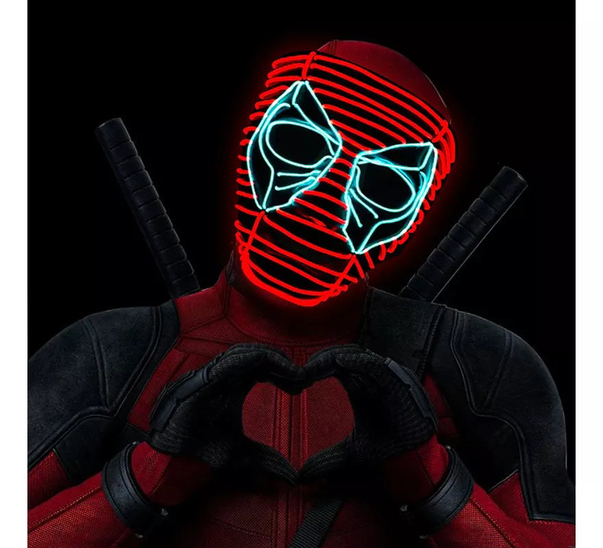 Translation missing: fr.Máscara LED de Deadpool de Marvel