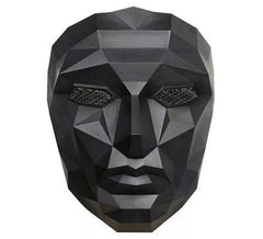 Masque noir du méchant de Squid Game