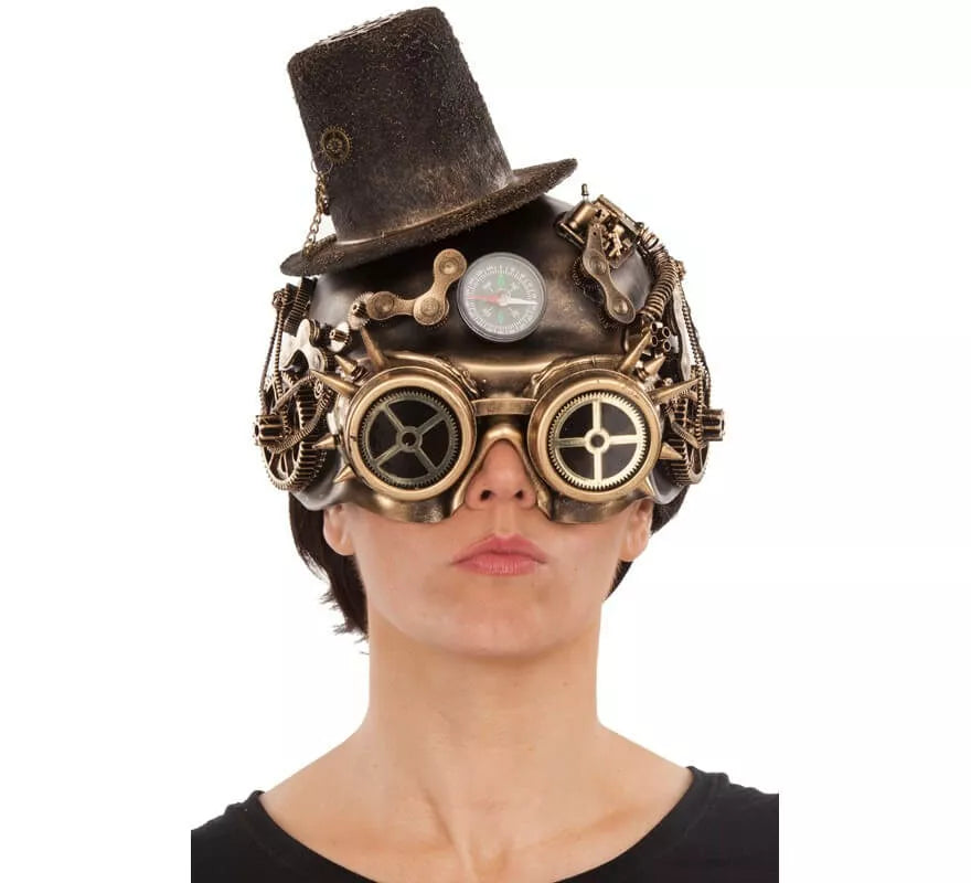 Translation missing: fr.Máscara Steampunk Marrón